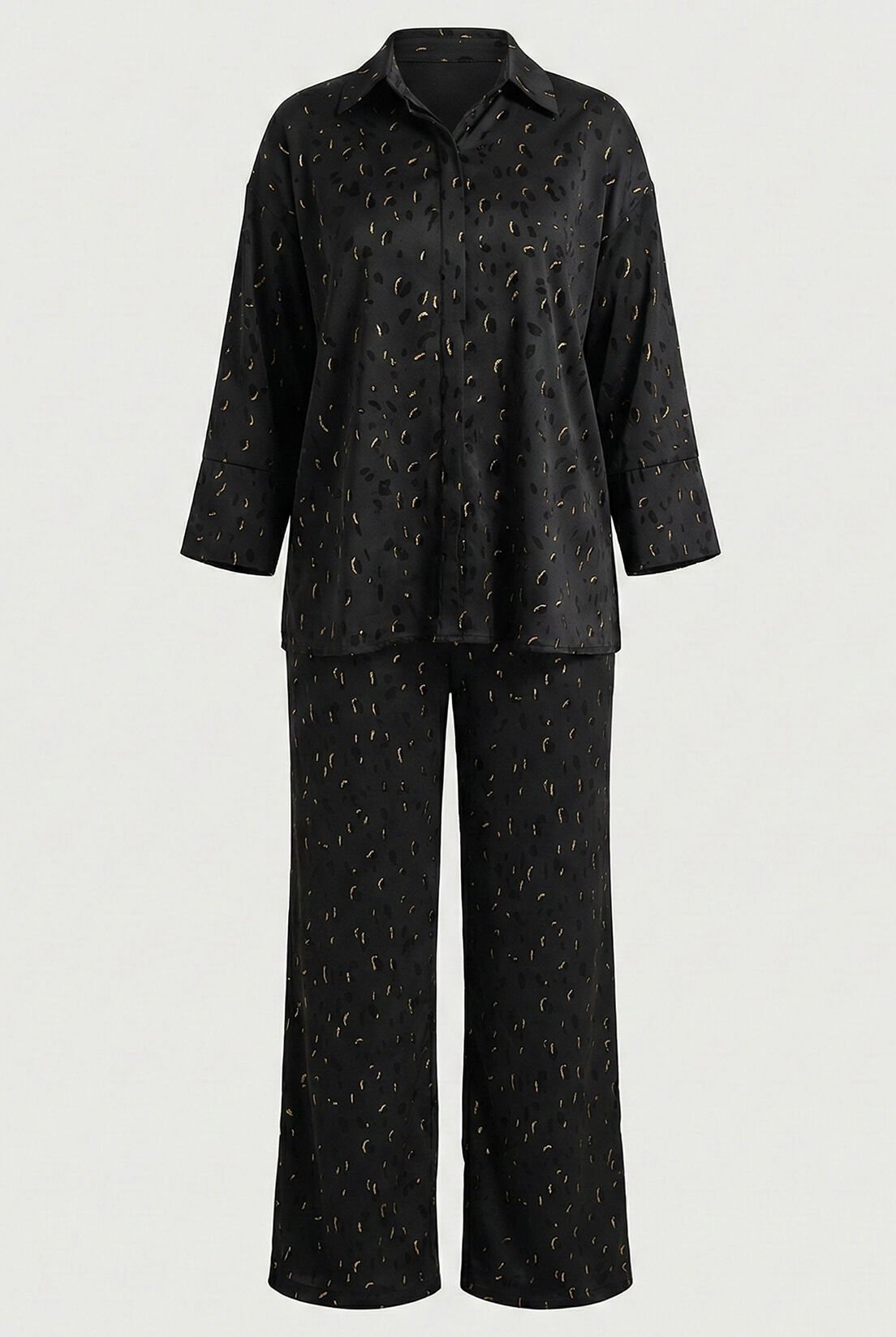 Küçük Desen Gold Varak Petek Pantolon