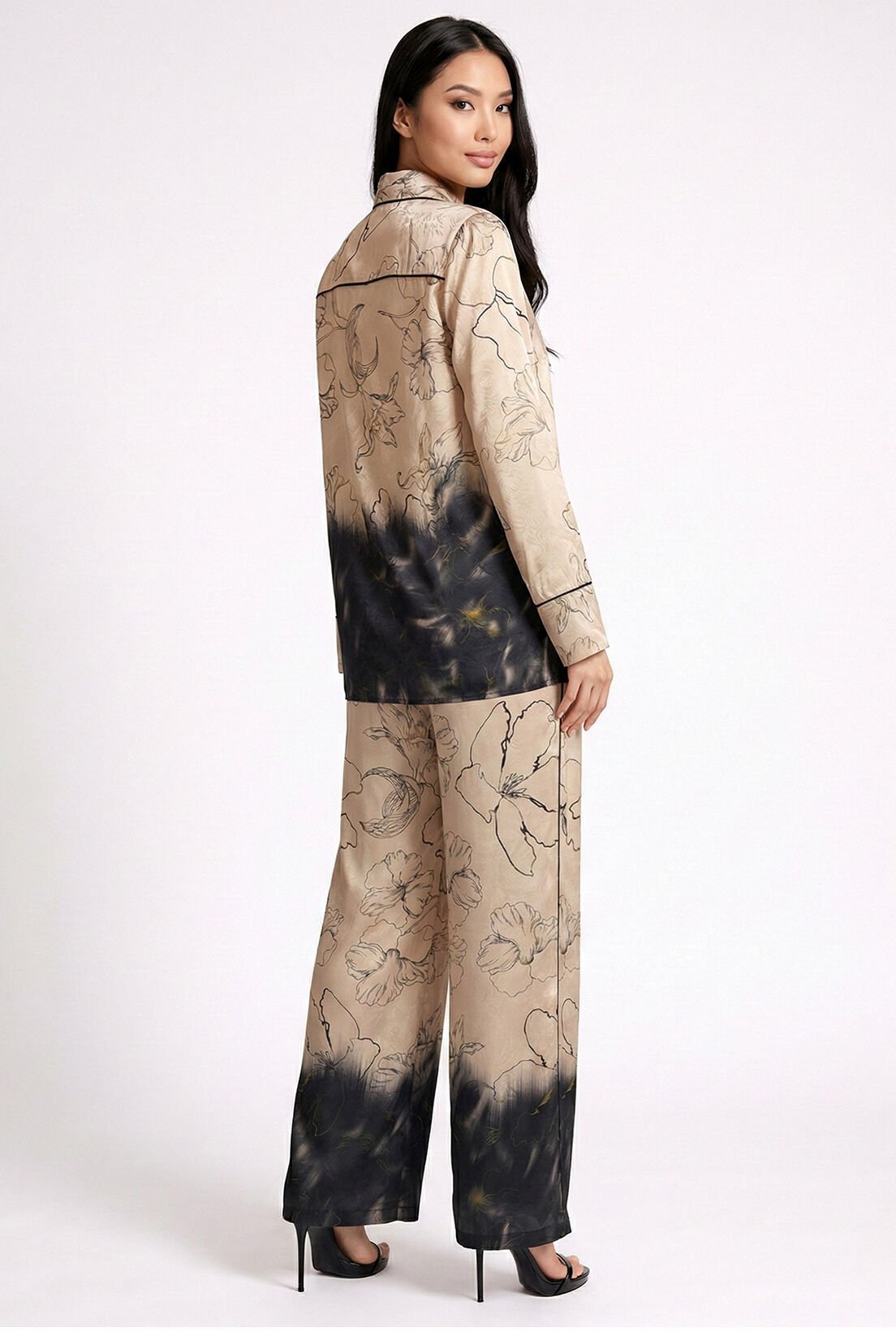 Biyeli Bej Degrade Pantolon