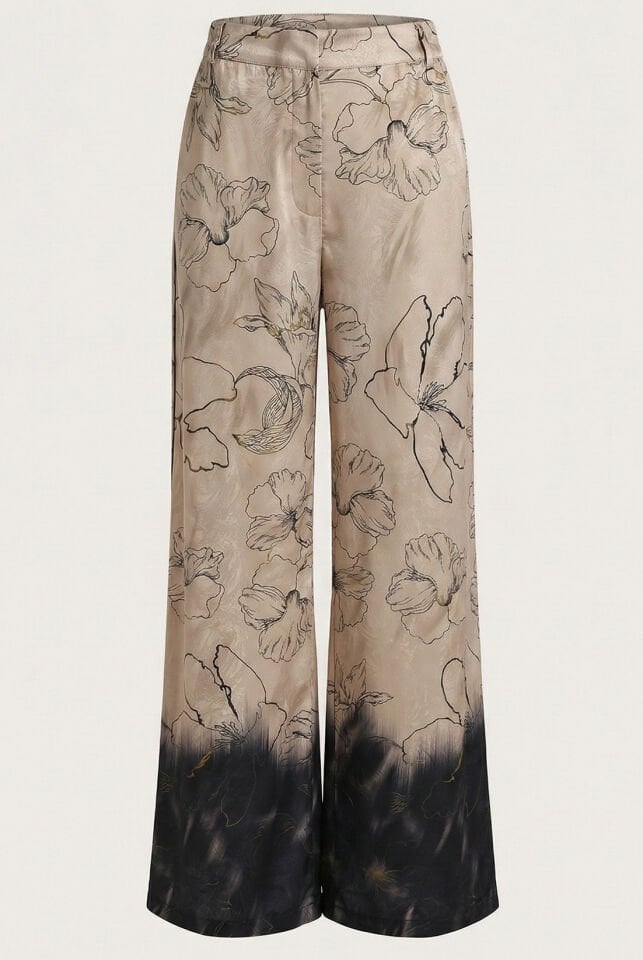 Biyeli Bej Degrade Pantolon