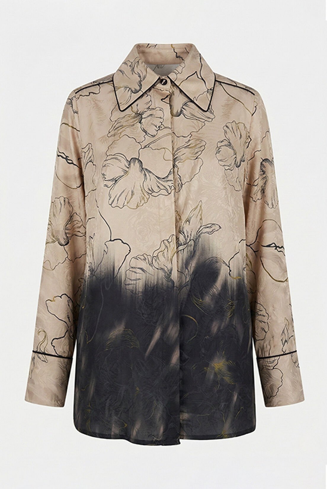 Biyeli Bej Degrade Gömlek