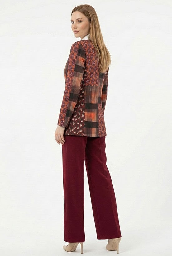 Bordo Garni Hürrem Blazer Ceket