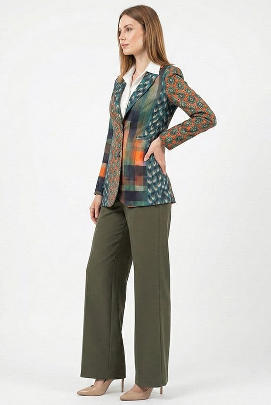 Yeşil Garni Hürrem Blazer Ceket