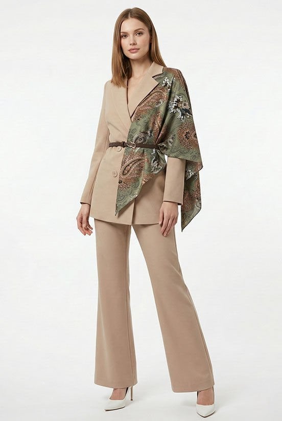 Krem Hürrem Pantolon