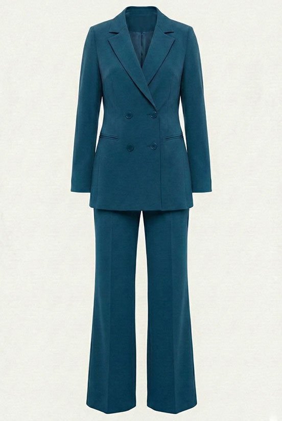 Petrol Mavisi Hürrem Pantolon