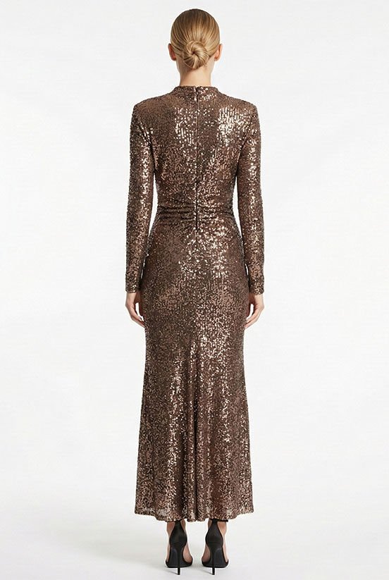 Bronz Payet Elbise