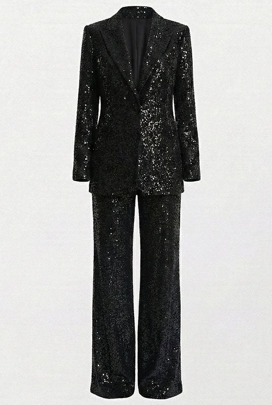 Siyah Payet Pantolon