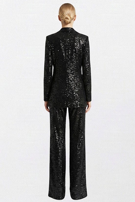 Siyah Payet Pantolon