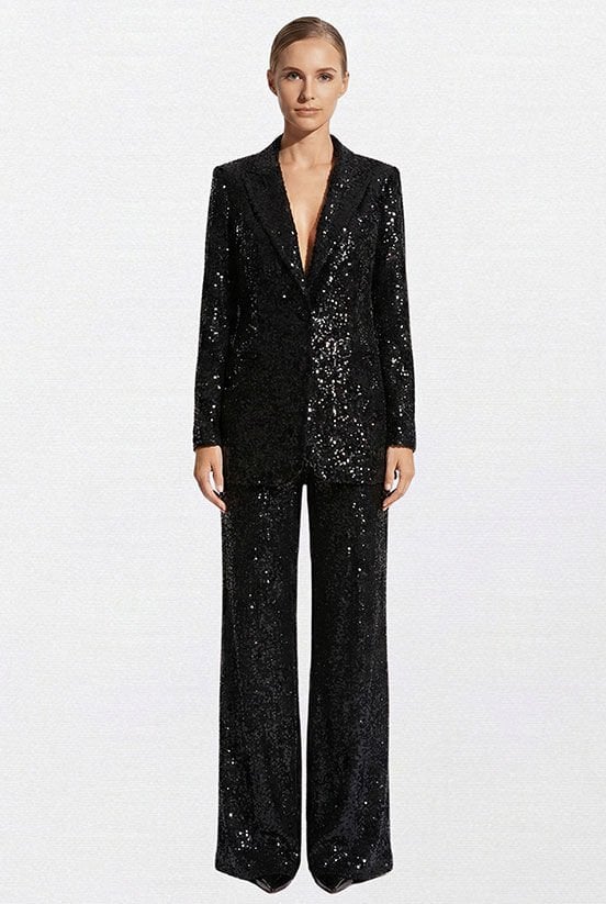 Siyah Payet Pantolon