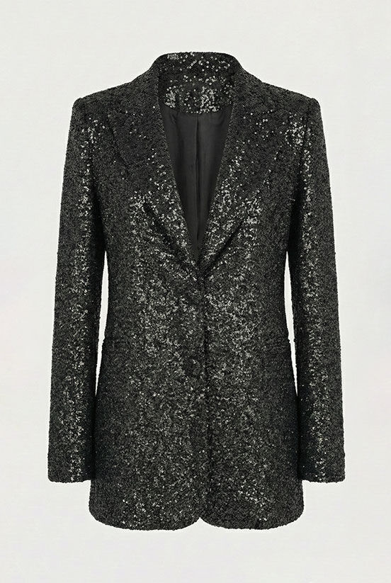 Siyah Payet Ceket