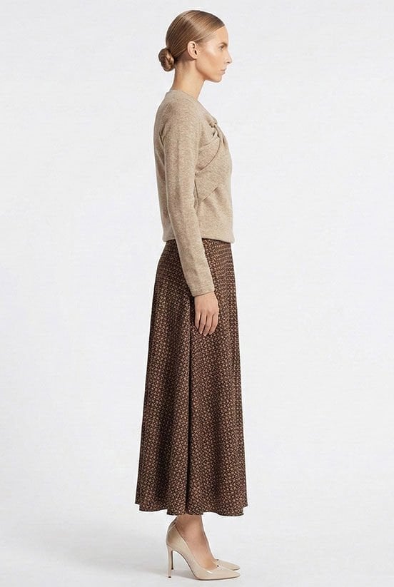 Kahve Toka Detay Bluz