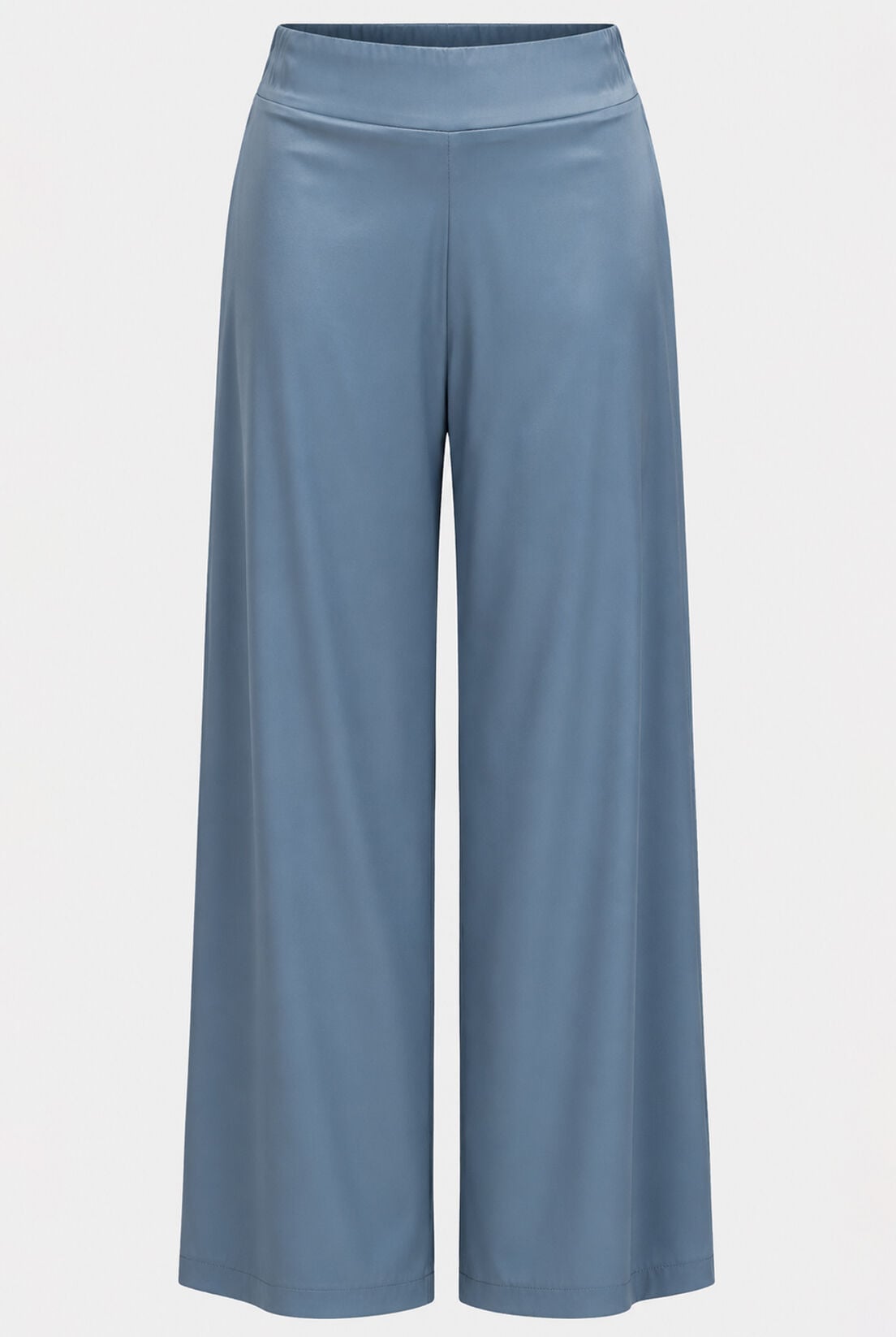 İndigo Mavi Saten Pantalon