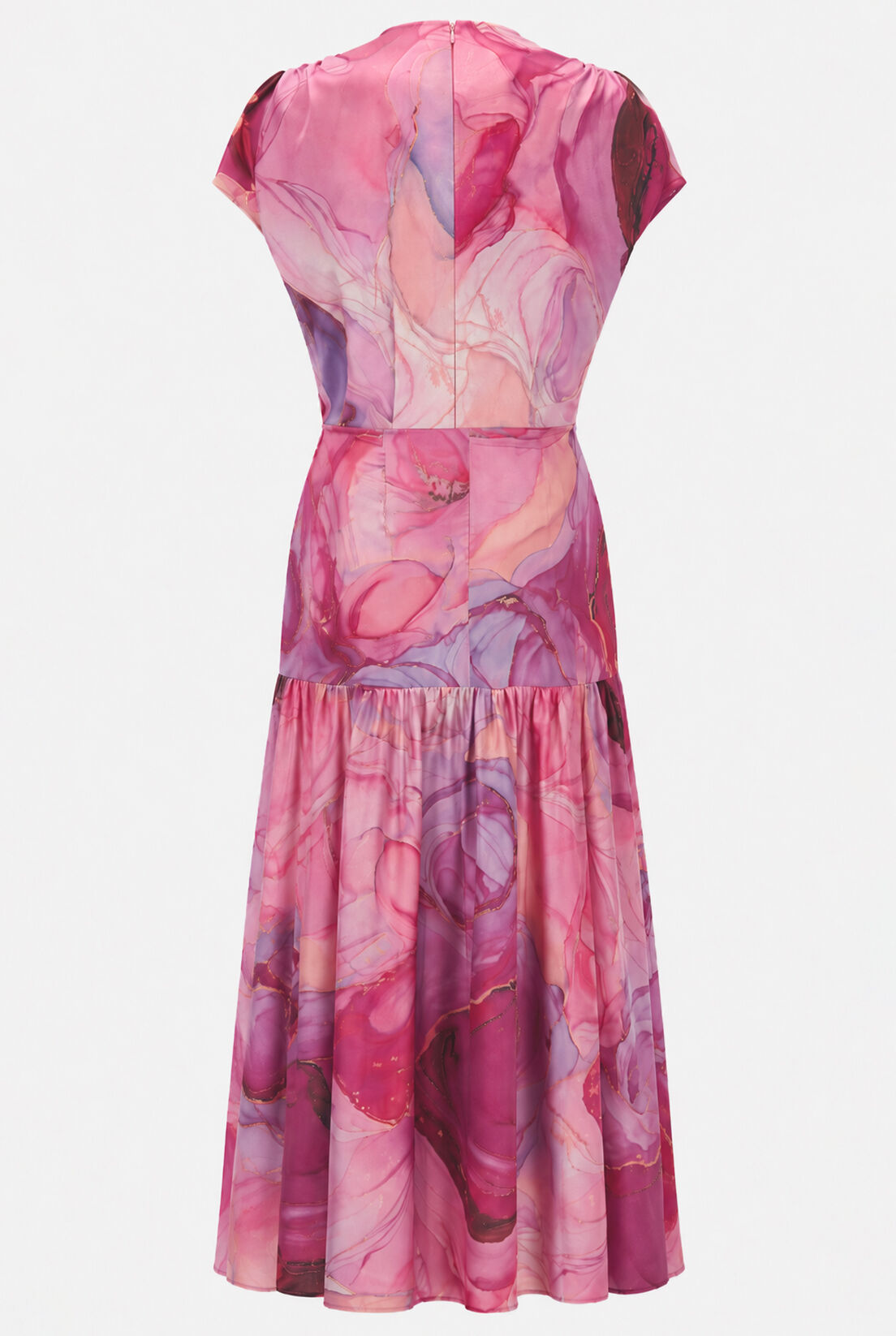 Pembe Desenli Elbise