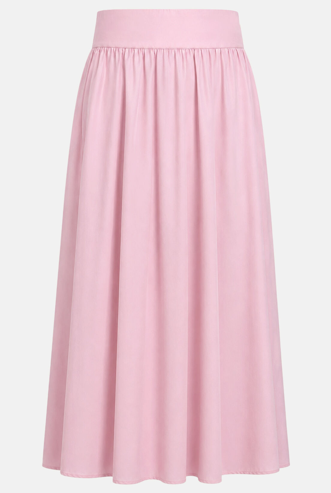 Pembe Poplin Korsajlı Etek