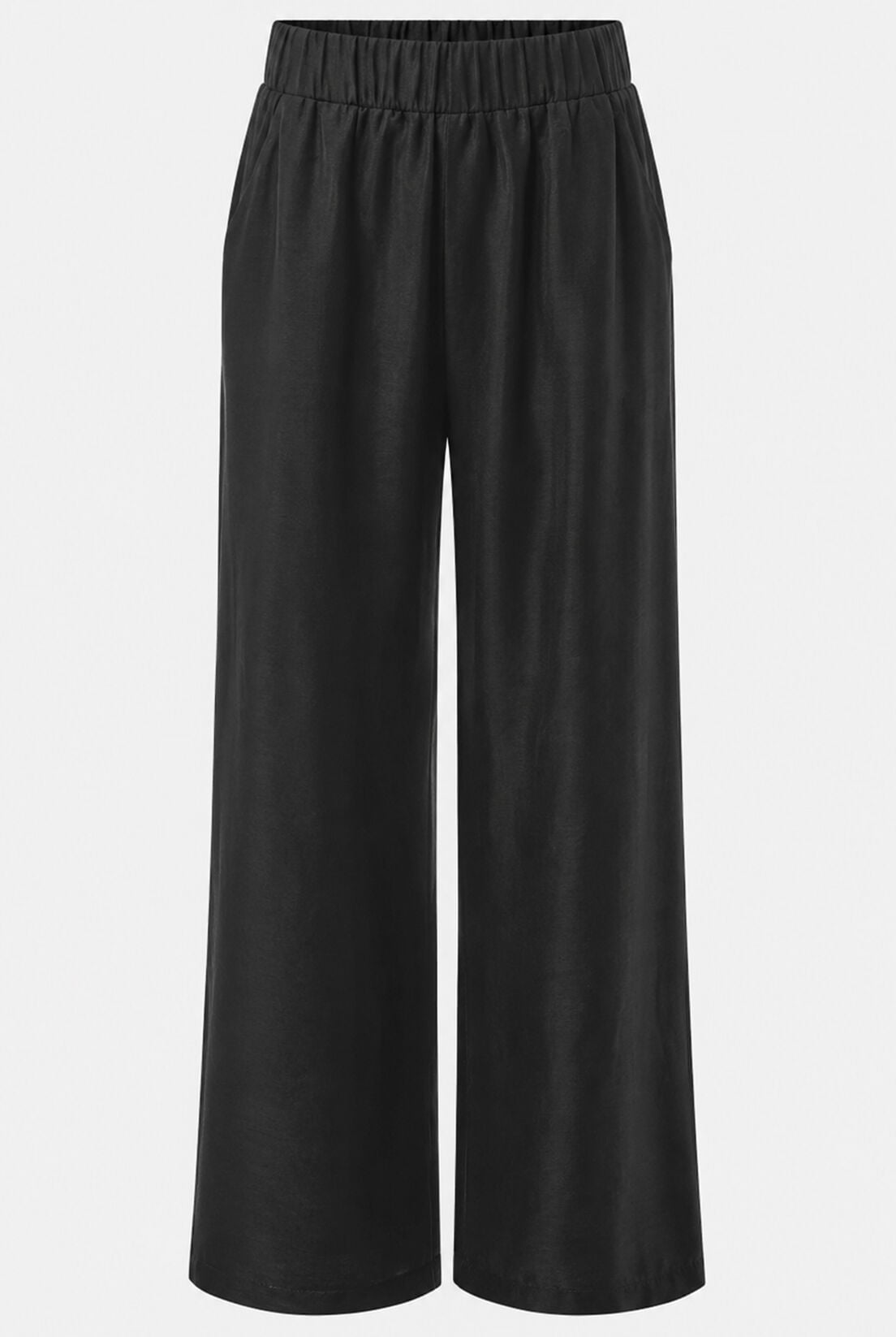 Siyah Keten Pantolon