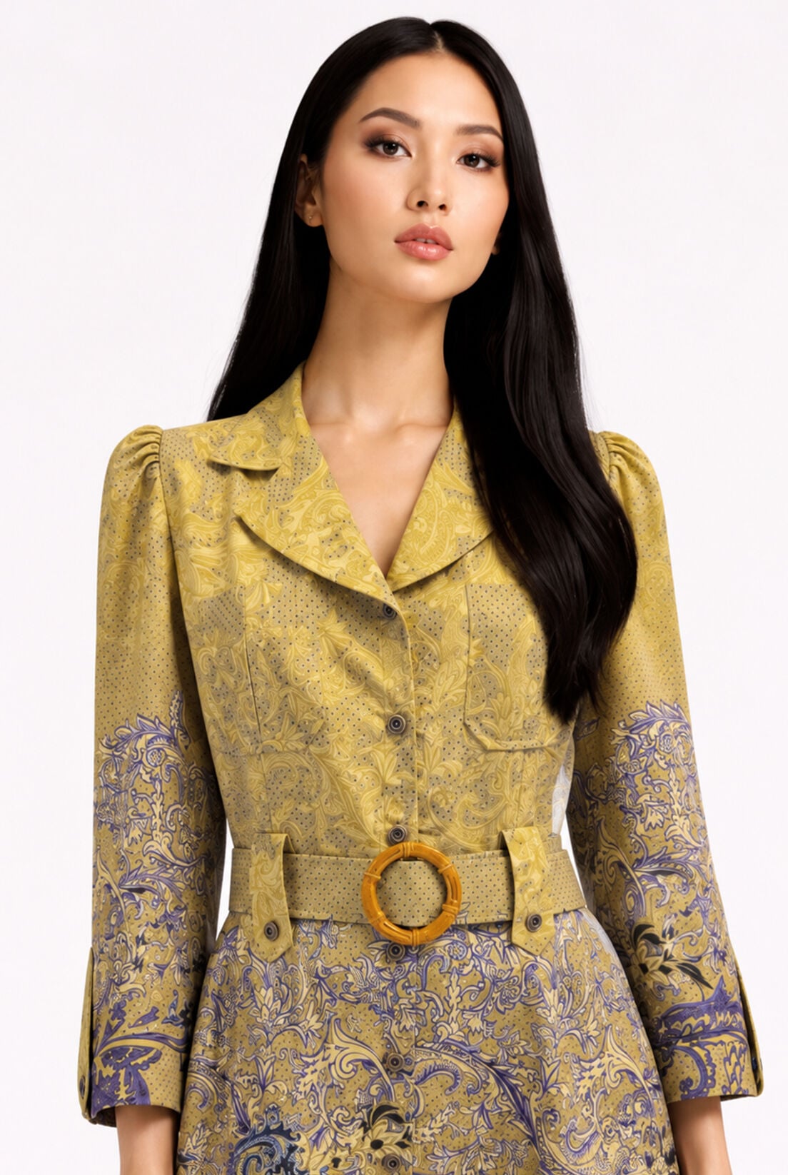 Apoletli Vintage Elbise