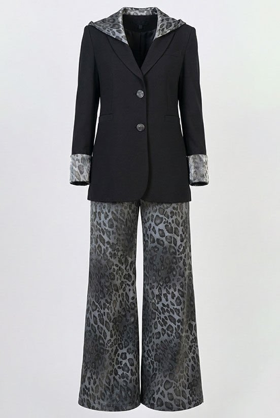 Gri Leopar Pantolon