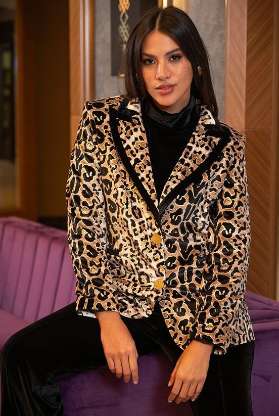 İpek Kadife Blazer Ceket