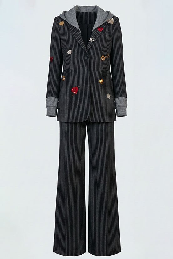 Çizgili Palazzo Pantolon