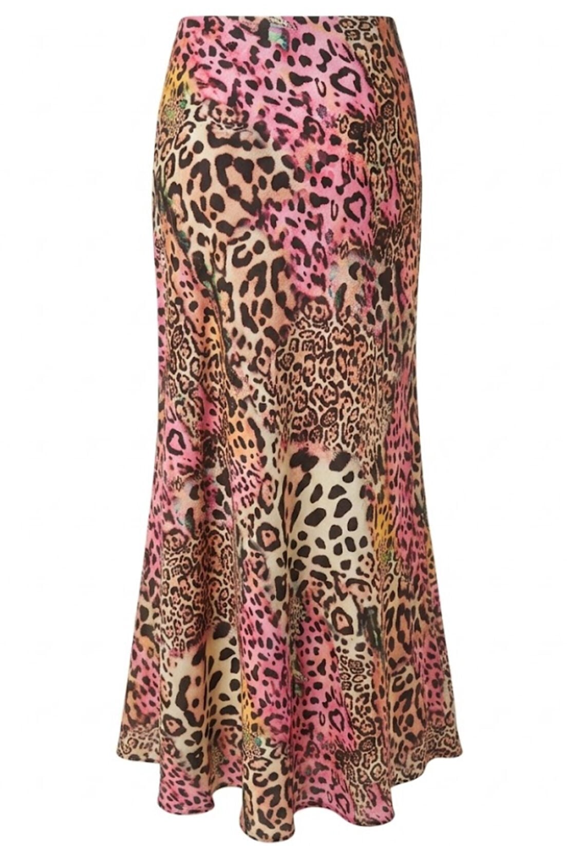 Pembe Leopar Bagaj Jakarlı Etek