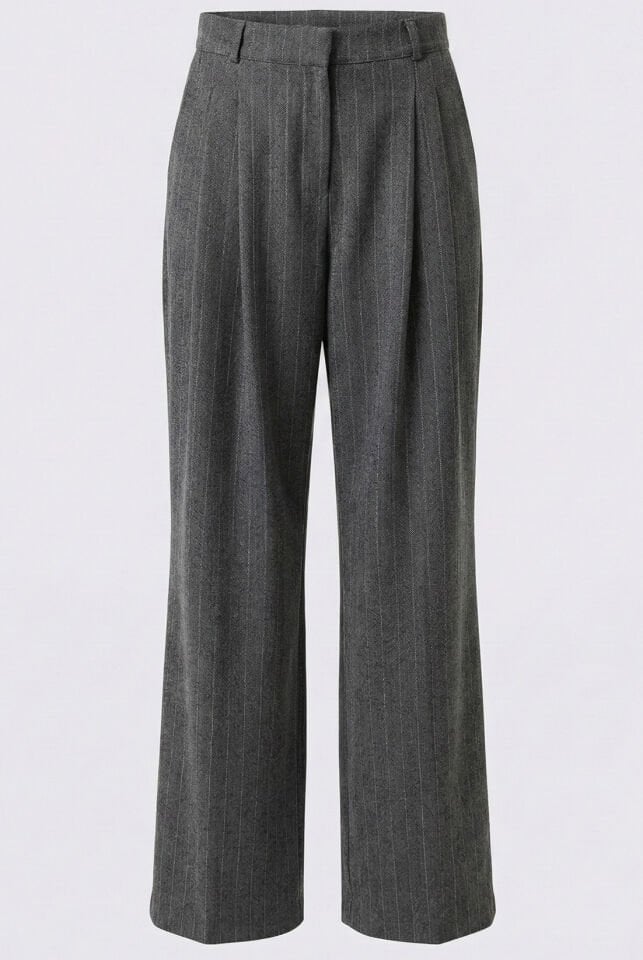 Gri Çizgili Pantolon