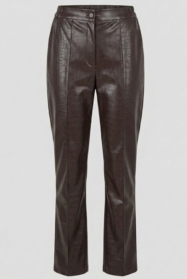 Kahve Deri Pantolon